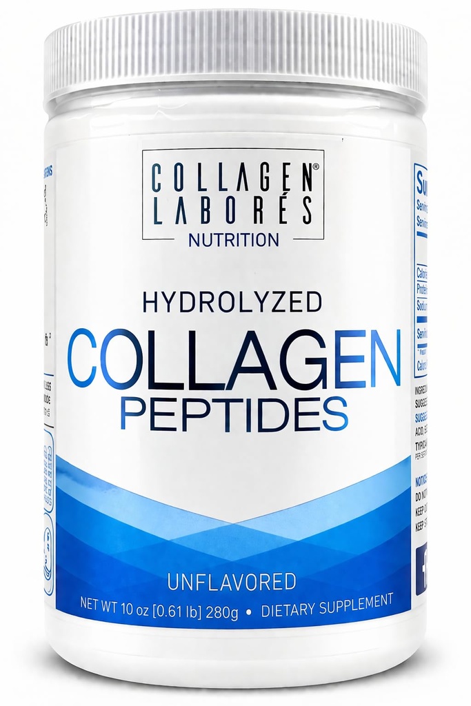 Pure Hydrolyzed Collagen Peptides (10 oz) – Unflavored Collagen Powder - Pasture-Raised, Grass-Fed, Keto & Paleo-Friendly, Non-GMO, Gluten-Free – GMP Certified – Easy to Mix (280g)