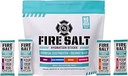 Fire Science Fire Science Fire Salt Hydration Sticks, Electrolytes & Coconut Water, Hydration Drink Mix with Magnesium, Potassium & Sodium, Zero Sugar, Single Serve On The Go Packs, Berry Flavor, 32 Count