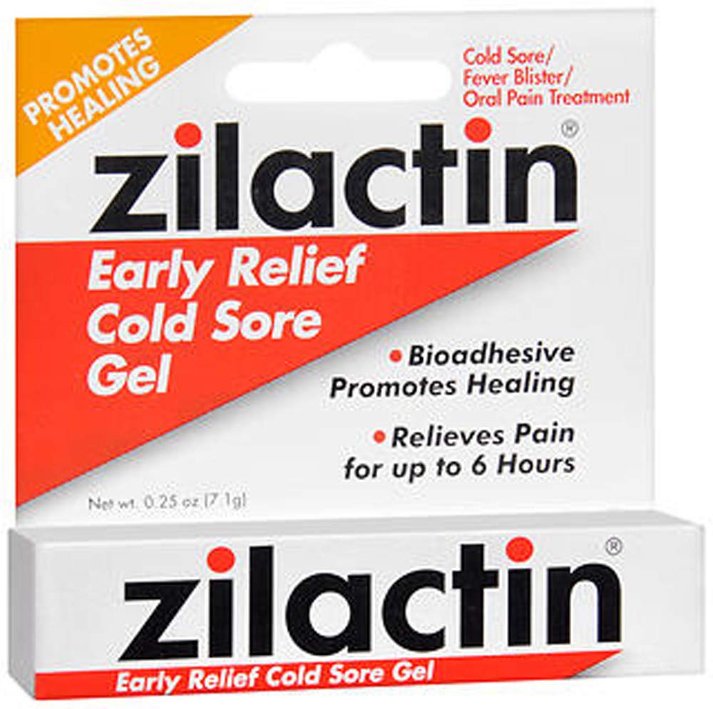 Zilactin Blairex Cold Sore Gel, 0.25 oz by Blairex (Pack of 3)