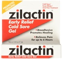 Zilactin Cold Sore Gel, Medicated Gel - 0.25 OzGel (Pack of 2)