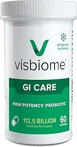 Visbiome® GI Care - High Potency Probiotic - 112.5 Billion CFU Live Probiotics, Original De Simone Formulation, Made in USA, 60 cápsulas.