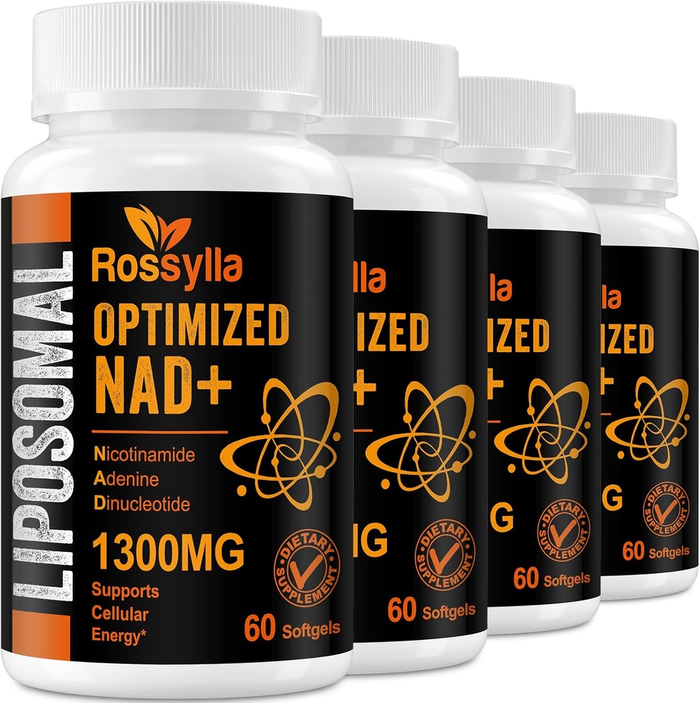 1300 MG Liposomal NAD+ Suplemento Silencio Highest Absorption  Purest NAD Suplemet to Boost NAD+ Effetively ¦ Boosting NAD+ Suplemento para la derrota envejecida, energía celular, longevidad