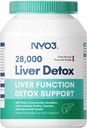 NYO3 Milk Thistle 200mg Liver Detox Suplemento con Dandelion Root & Artichoke Extract
