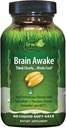 Irwin Naturals Brain Awake Rendimiento mental mejorado, mayor foco, mayor claridad y concentración - potente Booster nootrópico con L-Theanine, Bacopa, MCT's & InnovaTea - 60 Liquid Softgels