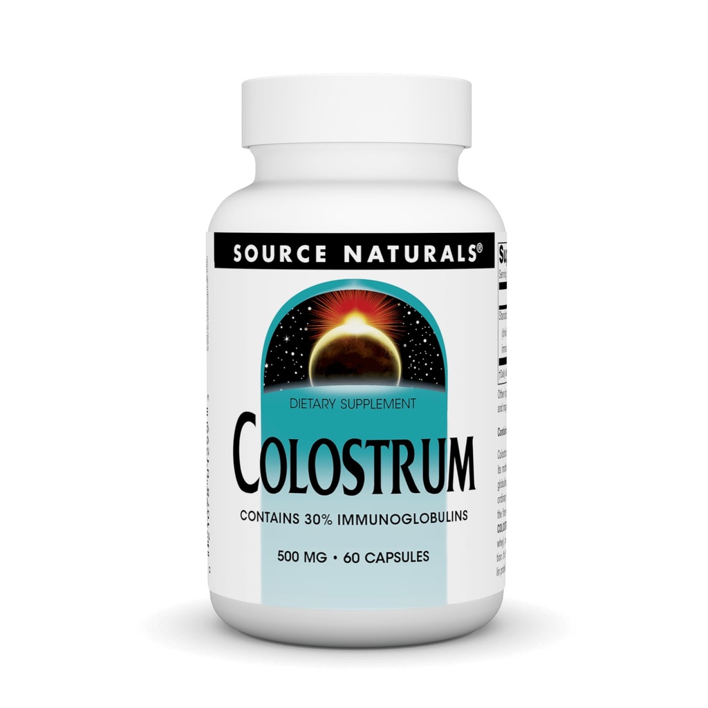 Source Naturals Colostrum Contains 30 Percent Immunoglobulins - 60 Capsules