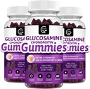 Glucosamine Chondroitin Gummies with MSM & Elderberry – Extra Strength Mobility & Flexibility Support, Antioxidant Immune Supplement for Adults, Men &amp; Women - 60 Chondroitin Gummies (3 Pack)