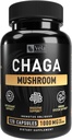 Chaga Mushroom Suplemento Mushroom Capsule tención 1500 mg por Servir Silencio 120 Capsules (Chaga Mushroom (120 Conde))