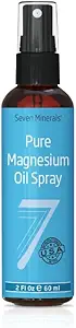 Seven Minerals Travel Size Puro Magnesium Oil - USP Grade Magnesium Spray, No Unhealthy Trace Minerals - de Antiguos Fondos Marinos subterráneos en EE.UU., Free eBook Included (2 fl oz)