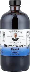 Christopher's Original Fórmulas Hawthorn Berry Heart Syrup - 16 fl oz TEN Natural Herbal Blend for General Wellness