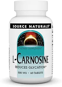 Fuente Naturales L-Carnosine 500mg - 60 Tablets