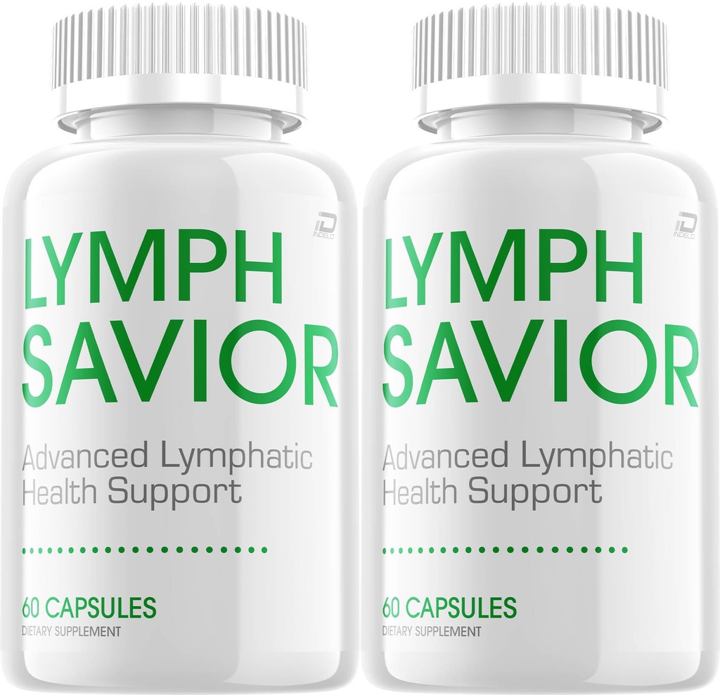 Lymph Savior Capsules – LymphSavior Pills Advanced Formula Natural Ingredients, Reviews - 2 Pack - 120 Capsules