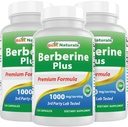 Best Naturals Berberine Plus 1000 mg/Serving 120 Capsules (120 Cuenta (Pack of 3))