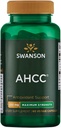 Swanson Maximum Strength AHCC - Promoting Advanced Immune Support - Natural Supplement Aiding NK Cells &amp; Liver Support - (60 Veggie Capsules, 500 mg cada uno)