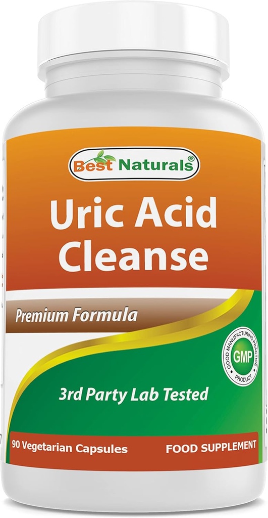 Mejores Naturales Uric Acid Cleanse Vitaminas para Hombres y Mujeres - 90 Veggie Capsules (90 Cuenta (Pack de 1))