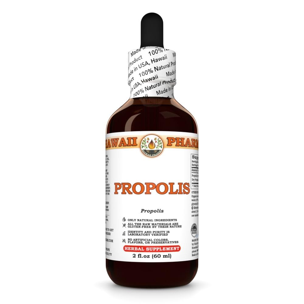 Propolis Tincture, All Natural, Vegan, Pure Liquid Extract - 2 fl.oz