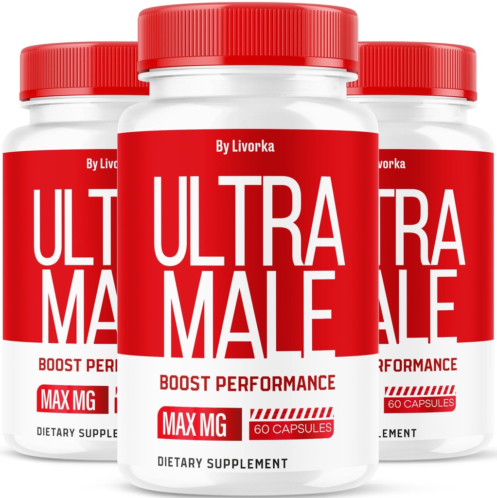 (3 Pack) UltraMale Pills, UltraMale Capsules Advanced Formula, 180 Capsules for 3 Months
