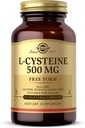 Solgar L-Cysteine 500 mg, 90 cápsulas vegetales - Forma libre Aminoácidos - Keratina Soporte para la piel, el pelo y las uñas - Glutathione Soporte - Vegan, Gluten Gratis, Dairy Free, Kosher - 90 Servings