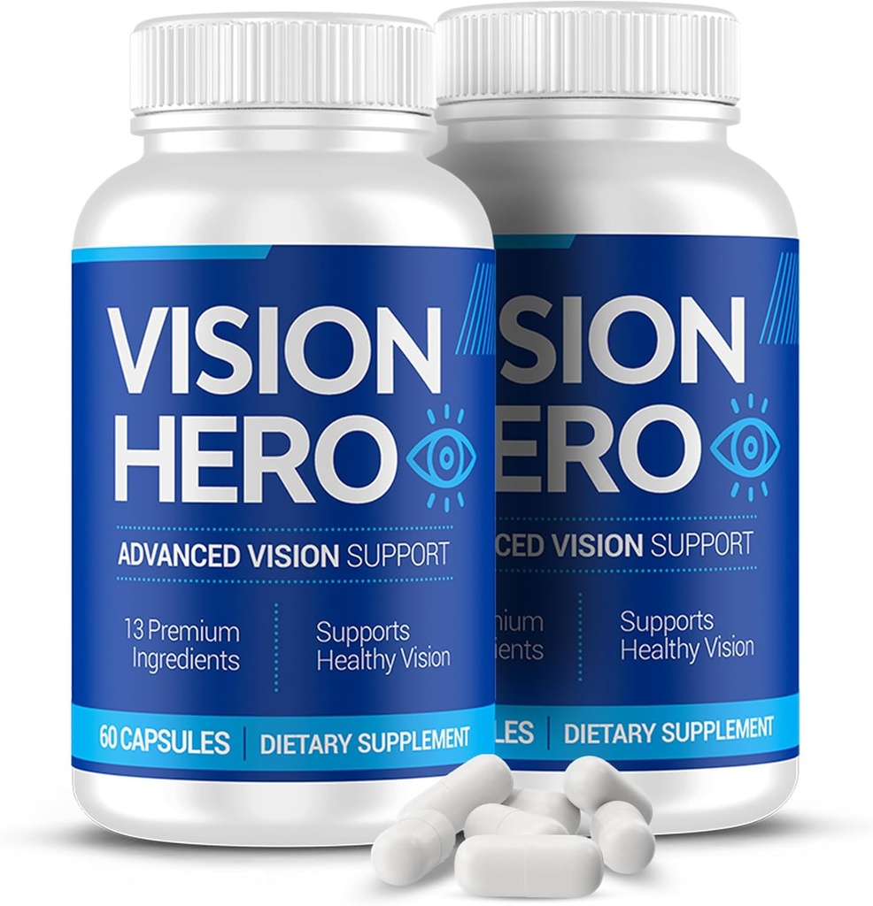 Apoyo de visión avanzada, Suplementos de ojos - 60 Capsules Suplementos de salud de ojos para adultos (Pack of 2)
