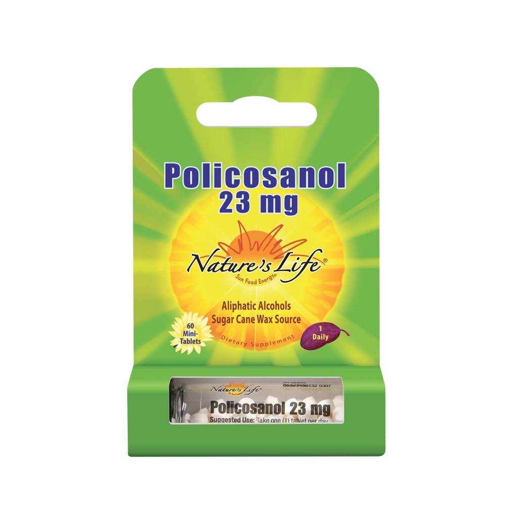 La vida de la naturaleza Policosanol 23mg Apoyo para la salud cardiovascular, la circulación sanguínea " Función cardíaca saludable "