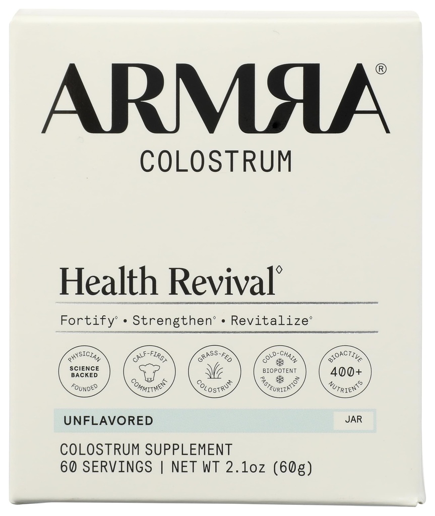 Armra Colostrum Powder Unflavored Jar, 60 GR