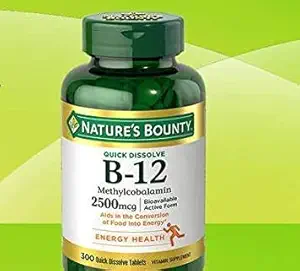 Nature's Bounty B-12 2500mcg, 300 Tabs