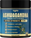 agobi Ashwagandha Suplemento cápsulas - 90 condes para 3 meses de suministro