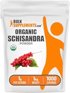 BulkSupplements.com Orgánica Schisandra Powder - Orgánica Schisandra Suplemento, de Schisandra Berry - Gluten Gratis - 1g por Serving, 1kg (2,2 libras) (Pack de 1)