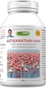 ANDREW LESSMAN Astaxanthin 360 Softgels - 4000 mcg Natural Astaxanthin, Powerful Anti-Oxidant Carotenoid. Protección para los ojos, corazón, piel y más. Sin aditivos. Easy to Swallow Softgels