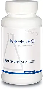 Biotics Research Berberine HCl, Botanical Berberine Supplement 500mg Por Serving - Supports Heart Health, Immune System, Healthy GI, Healthy Cholesterol, Gluten Free - 90 Capsules