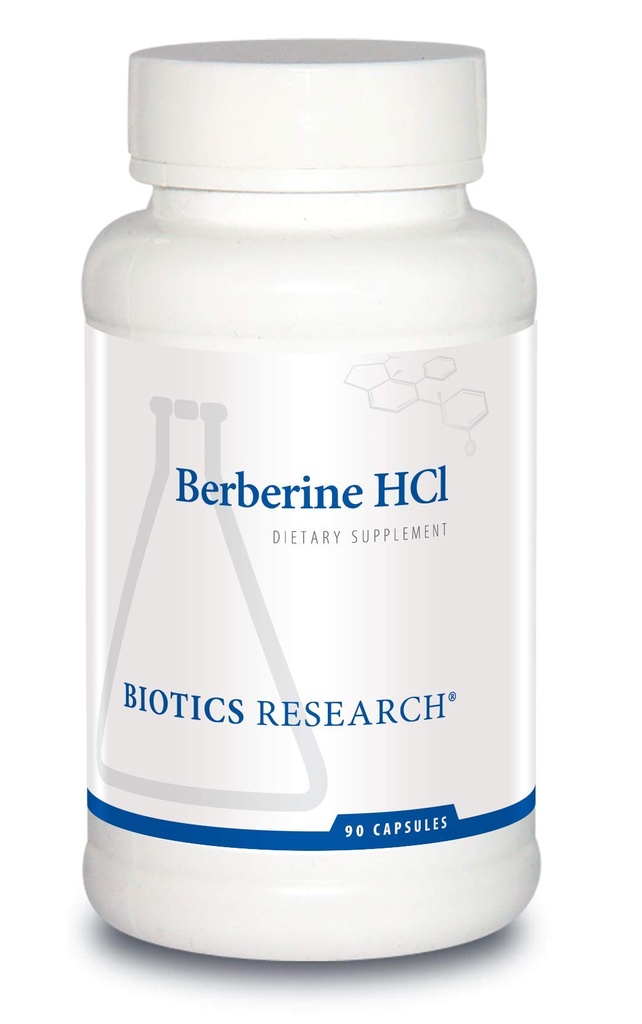Biotics Research Berberine HCl, Botanical Berberine Supplement 500mg Por Serving - Supports Heart Health, Immune System, Healthy GI, Healthy Cholesterol, Gluten Free - 90 Capsules