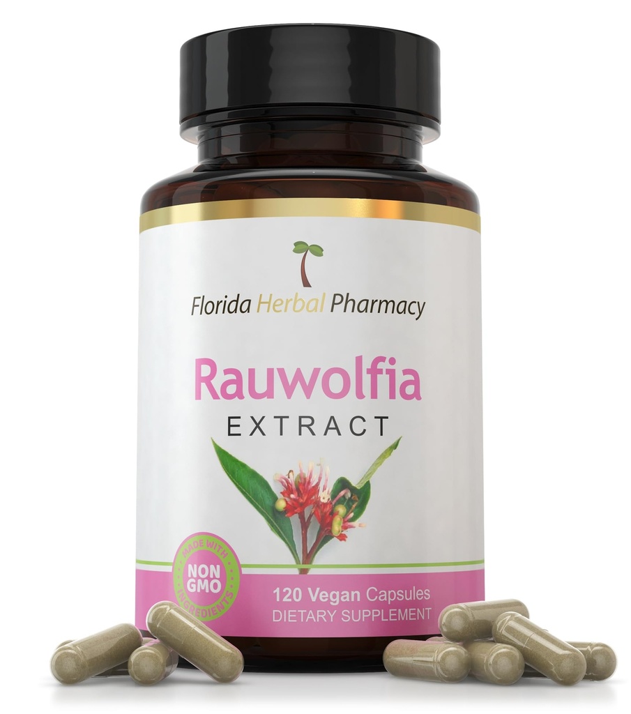 Florida Herbal Pharmacy, Rauwolfia Extract Supplement Capsules (120 Capsules)