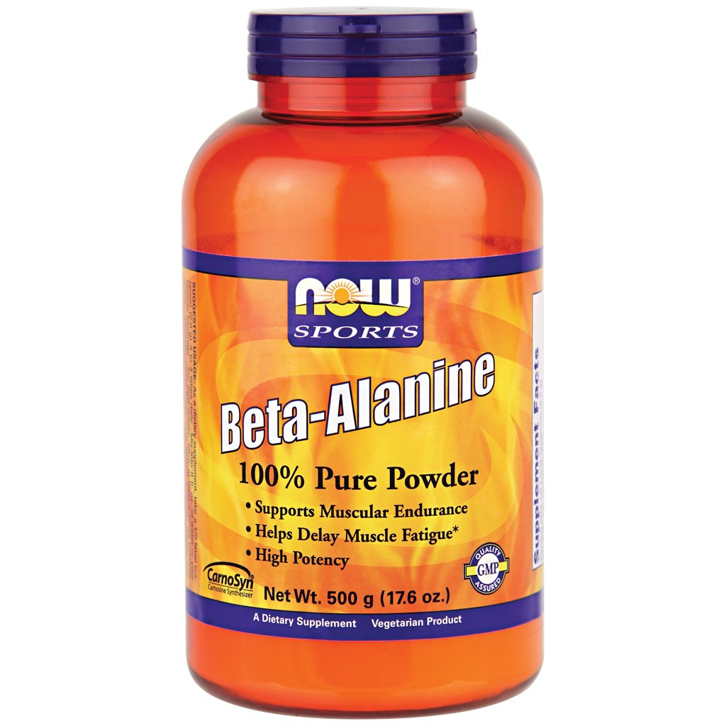 Now Foods Beta-Alanine - 500 g (17.6 oz.) 6 Pack