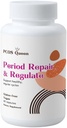 Período de reparación " Regular - Suplemento de equilibrio de hormonas femeninas para períodos irregulares - Fórmula Vegana para apoyar ciclo menstrual regular, calambres, salud de la piel - 1 botella