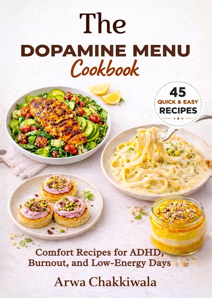 The Dopamine Menu Cookbook : "ADHD-Friendly, Low-Spoon Recipes for Executive Dysfunction, Burnout, and Chronic Fatigue"