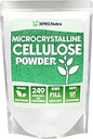 XPRS Nutra Microcrystalline Cellulose Powder - Odorless Cellulose Fiber Powder - 100% Pure Powdered Cellulose Supplement is an Insoluble Fiber for Pill Binder Mix and Cellulose Paste (1.10 libras)