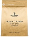 PURE ORIGINAL INGREDIENTES Vitamina C Polvo, 11 oz, Ácido ascórbico