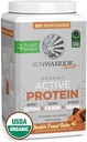 Sunwarrior Planta Orgánica Basada en Polvo Proteína Silencioso Vegan Orgánica Proteína Polvo con BCAAs Plus Recuperación Minerales & Botanicas Silencio No-GMO Soy Dairy &amp; Gluten Gratis (Chocolate Peanut Butter, 20 Servings)