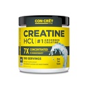 CON-CRET Creatine HCl Powder ← Muscle, Cognitive, Cellular Energy Support Silencio No Bloating or Cramps Silencio USA Made &amp; NSF Certified ← Unflavored (100 Serving)