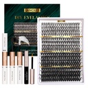 Lash Clusters 320PCS 12-20MM 30D+40D+80D+100D DIY Eyelash Extensions Kit Natural Individual Lashes Thick Volume Eyelash Clusters D Curly Lash Extension kit with Bond + Seal + Remover + Tweezers-4