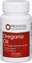 PROTOCOLO PARA LA VIDA BALANCE Oregano Aceite 0,2 mL - para soporte intestinal - Mínimo 55% Carvacrol - con aceite de hinjo y hinojo - Dairy Free &amp; Egg Free - 90 Softgels