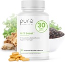 Pure TheraPro Rx Nrf2 Boost - NRF-2 Activetor with Patented Sulforaphane, Curcumin, Green Tea & Trans-Pterostilbene ← Suplemento Antioxidante para reducir la tensión oxidativa, hecho en EE.UU. (60 cápsulas Vegan)
