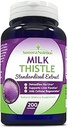 Extracto estandarizado de leche con 80% Silymarin 250 mg, 200 cápsulas
