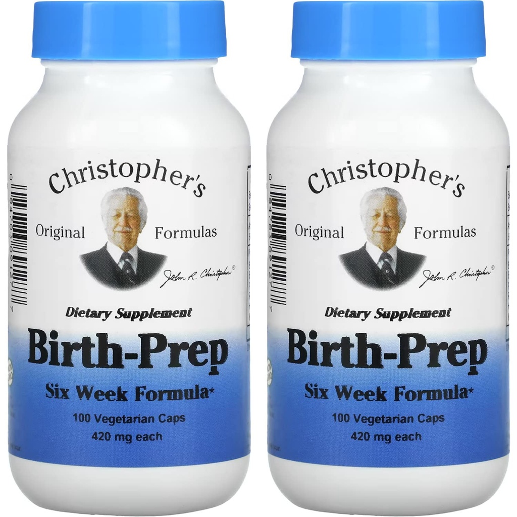 Dr.Christopher's Original Formulas, Birth-Prep Six Week Formula, 420 mg, 100 Veggie Caps (Pack of 2)