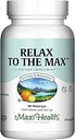 Maxi Health - Relax to The Max Stress Relief Fórmula (60 Conde) Capsules con Vitamina C, Calcio, L-Theanine, L-Taurine &amp; Aminoácidos - Todos los Suplementos de Calmación Natural