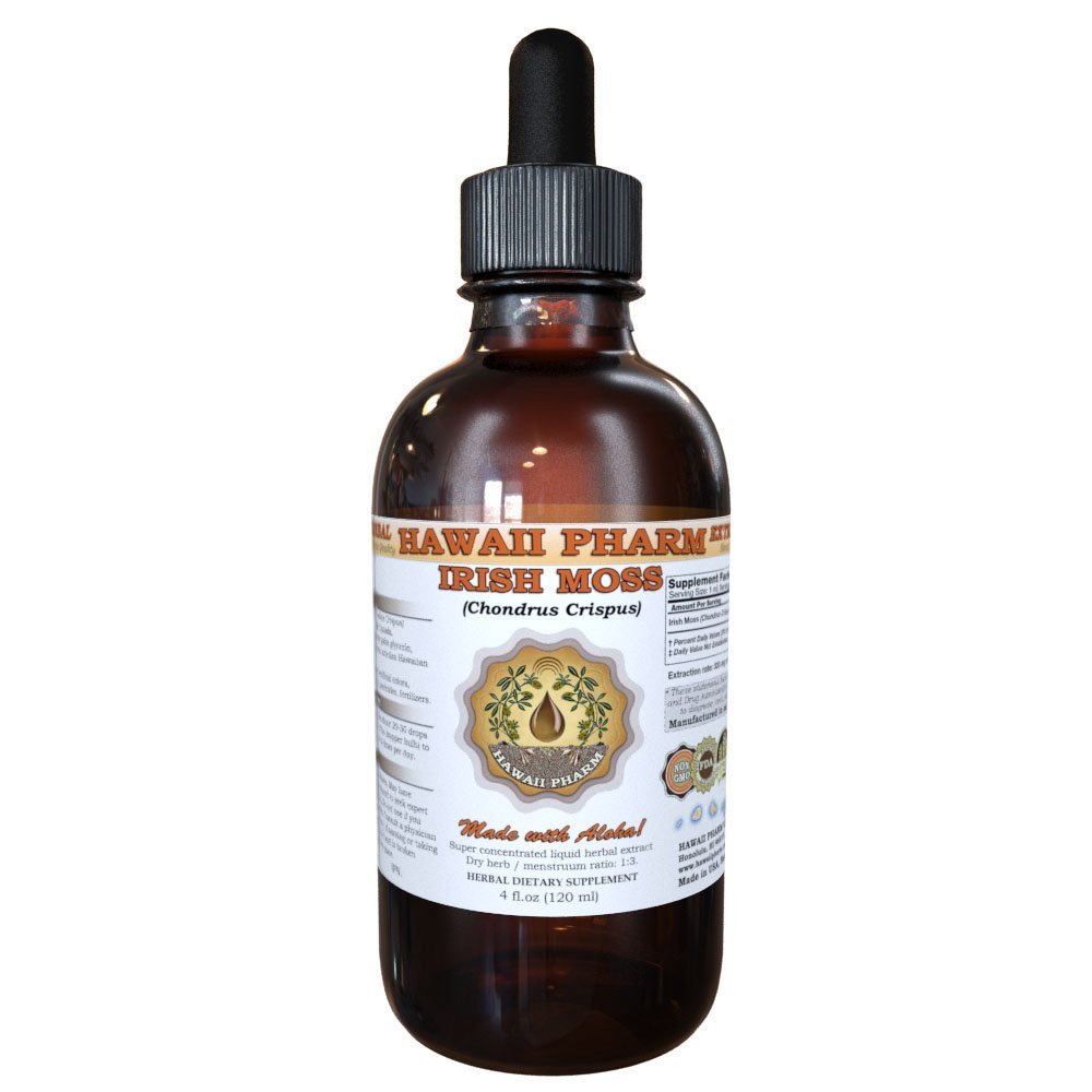 Irish Moss Liquid Extract, Irish Moss (Chondrus Crispus) Powder Tincture Supplement 2 oz