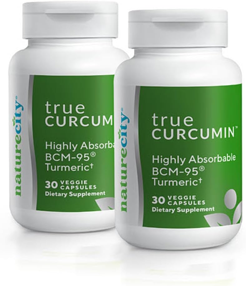 NatureCity True-Curcumin Turmeric Supplement ← Tumeric y Curcumin 500mg Curcuma Capsules Suplementos de vitamina Silencio Hasta el 700% Aumento de Absorción (60 Day Supply)
