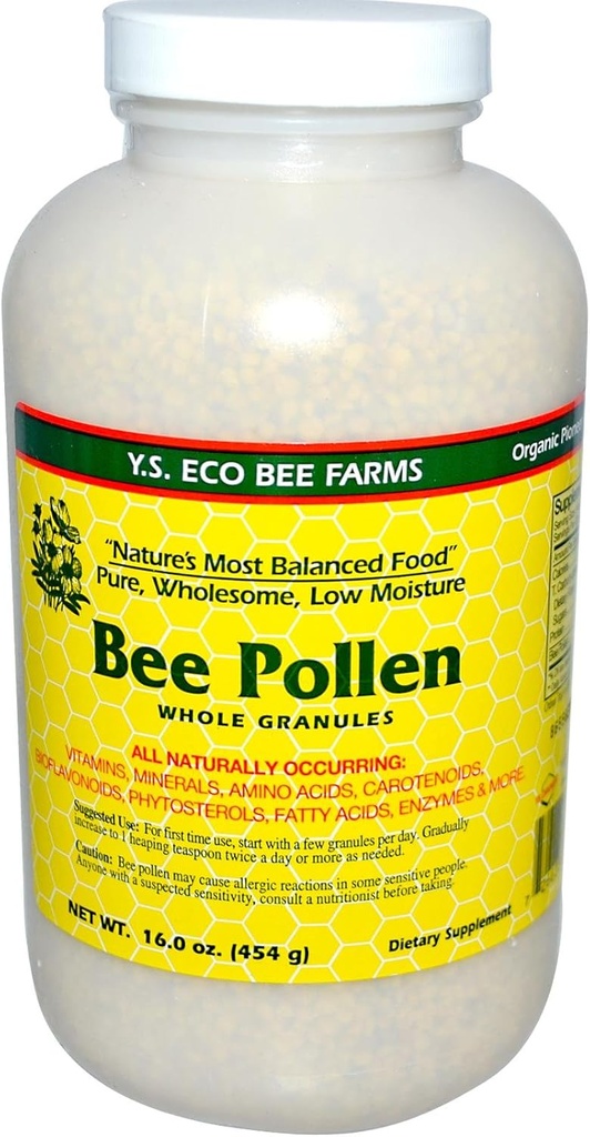 Bee Pollen - Bajo Moisture Whole Granulars YS Eco Bee Farms 16 oz Granular