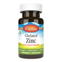 Carlson - Zinc Chelated, 30 mg - Absorción Superior, Apoyo Inmunitario " Función Enzima, Antioxidante, 100 tabletas