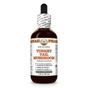 Turkey Tail Mushroom (Trametes Versicolor) Dry Mushroom Glycerite, All Natural, Vegan, Lab Tested Alcohol-Free Liquid Extract - 2 fl.oz