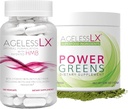 AgelessLX Capsules con Power Greens Superfood Powder
